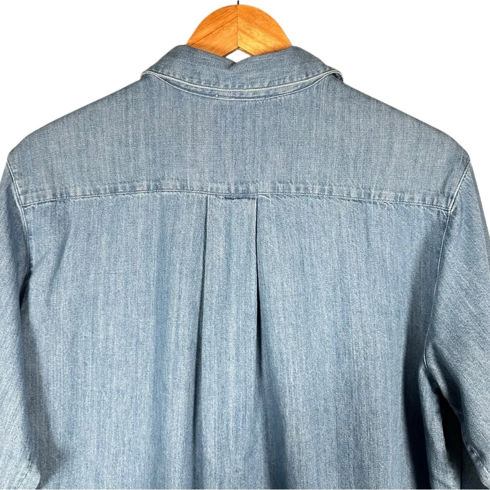 SÉZANE Max Denim Long Sleeve Button Down Shirt - Picture 9 of 15